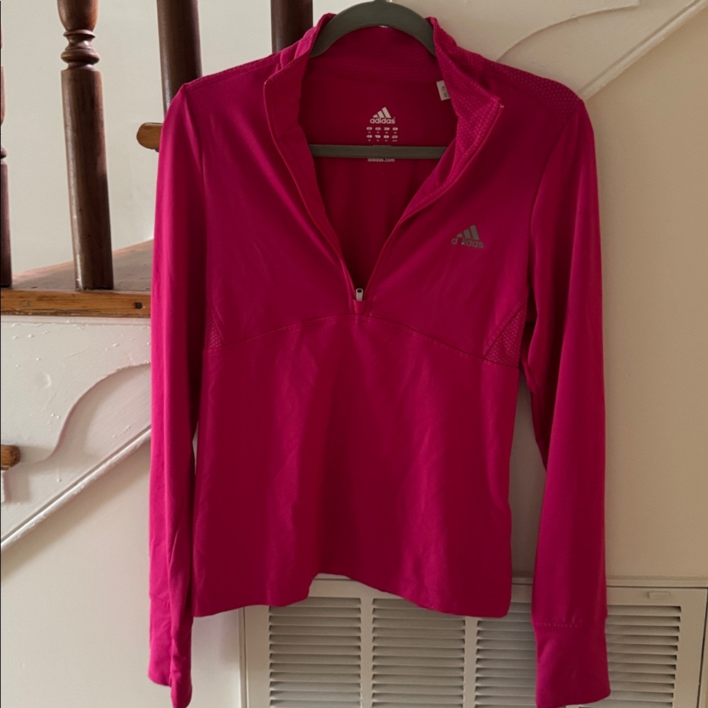 Adidas Fuchsia Half-Zip Top
